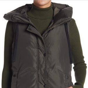NWT Sam Edelman hunter green puffer vest